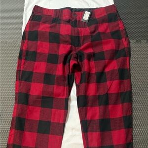 Rag & Bone Daniel Pants Cotton Comfortable Fit Men Size 36/32 Black & Red